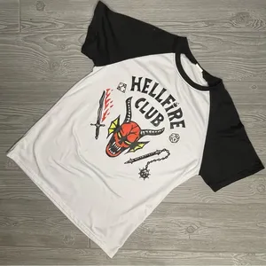Hell fire club short sleeve t shirt medium stranger things shirt thumbnail 1