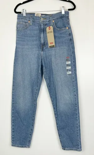 NWT Levi's High Waisted Mom Jean's Medium Wash Size 26x27 thumbnail 1