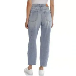 Anthropologie Avec Les‎ Filles Jeans Womens 27 Blue Distressed High Waist Denim thumbnail 4