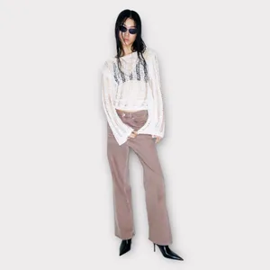 Brown Divided Wide High Jeans thumbnail 3