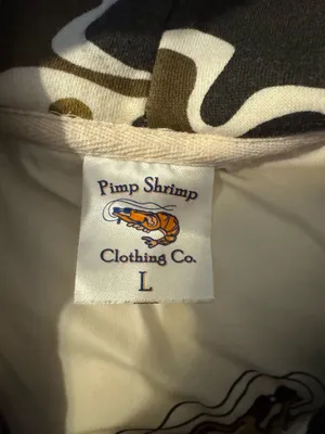 Pimp shrimp hoodie Brown Size L thumbnail 3