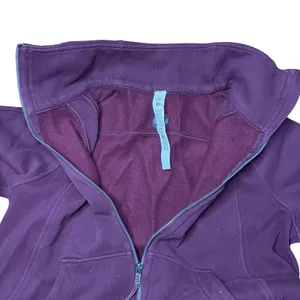 Lululemon Scuba Oversized Funnel Neck Full Zip Hoodie XS/S Garnet Red Purple thumbnail 6