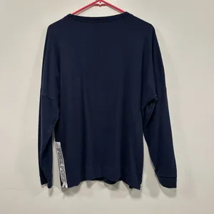 Victoria’s Secret pink U of M Navy Michigan Sweatshirt! Size medium thumbnail 4