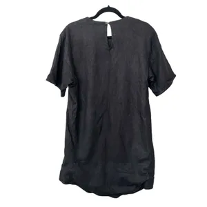 PUBLIC SCHOOL Lambskin‎ Leather Mini Dress Black Small thumbnail 2