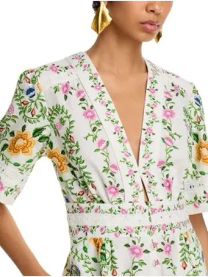 FARM Rio Folk Floral Romper thumbnail 4