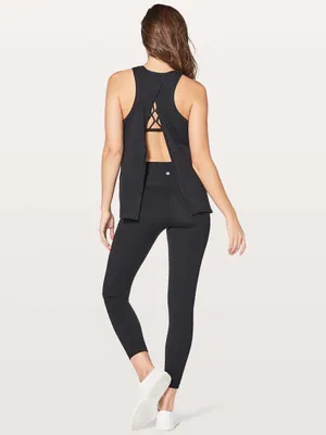 Lululemon All Tied Up Tank Top Expression black yoga Pilates gym training active thumbnail 3