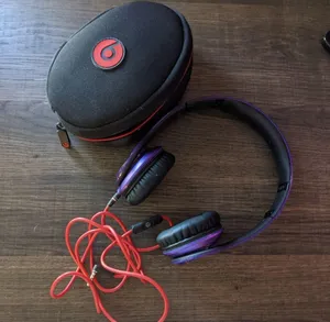 {Beats by Dr. Dre} Studio Purple Headphones thumbnail 1