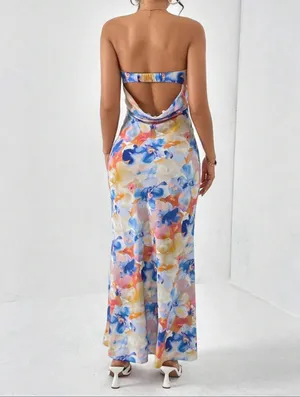 SheIn Lightweight strapless maxi thumbnail 2