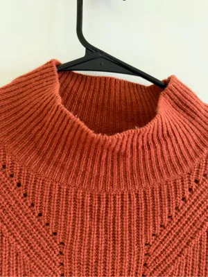 Cashmere charter club luxury mock neck sweater fall cozy thumbnail 3