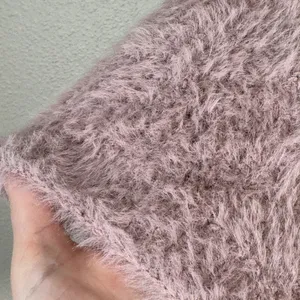 Mer Sea Pink Fuzzy Oversized Sweater Womens S/M Cozycore Slouchy Luxury Soft thumbnail 9