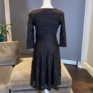 Women’s Black V-Neck Party Cocktail Dress Size M NWT thumbnail 4