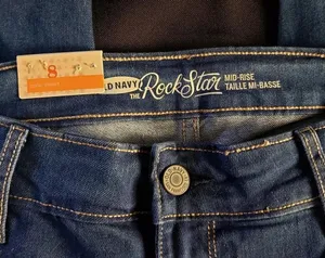 Old Navy Rockstar Mid Rise Skinny Jeans‎ NWT Women’s 8 thumbnail 4