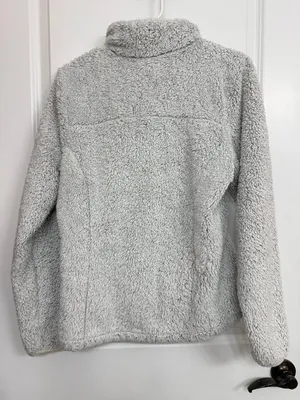 Columbia Gray High Pile Sherpa Fleece Full Zip Jacket Women’s S thumbnail 6