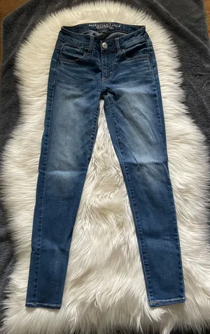 American Eagle Jegging Super Stretch Jeans-Blue Denim- thumbnail 1