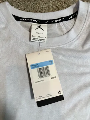 Nike Jordan Dri-FIT women’s Tank Top White Breathable Mesh Crew Neck Size M thumbnail 3