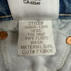 Mother Superior 34 The Half Pipe Flood Jeans Wide Leg Cropped in Material Girl thumbnail 13