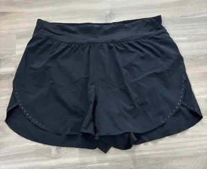 Lululemon Fast and Free Reflective High-Rise Short 3" Women 12 Black thumbnail 1