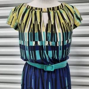 Madison Leigh Womens Dress Size 4 Multicolor Abstract Print Office Career Wear thumbnail 5