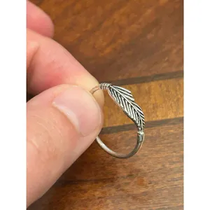 925 sterling silver ring band m44 1.16g size 8 thumbnail 2