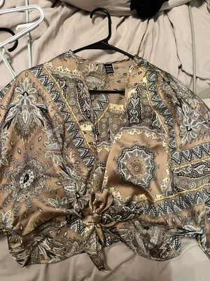 Boho Wrap Tie Top Size L thumbnail 1