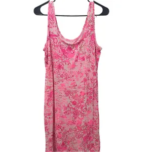 Lilly Pulitzer Newberri Tank Dress Peony Pink Seaside Scene Size Medium thumbnail 5