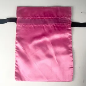 Sephora A Change of Face Drawstring Satin MakeUp Delicates Travel Bag Pink New thumbnail 3