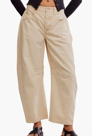 We The Free Free People Good Luck Barrel Leg Pants thumbnail 1