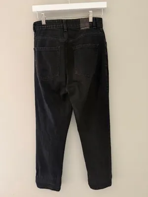 Zara High Rise Black Mom Jeans Women’s Size 6 Tapered thumbnail 5