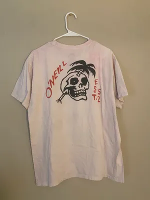 O'Neill Modern Fit Light Pink Skull T-shirt thumbnail 3