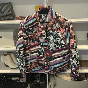 Free People New Movement Women's Bunny Slope Printed Puffer Ski Jacket Large thumbnail 4