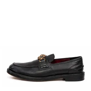 Ted Baker 39 US 8 Drayan Loafer Magnolia Accent Black Leather Gold Bit Shoes thumbnail 2