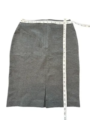 Quince ultra stretch pencil skirt XS charcoal gray professional office work chic thumbnail 10