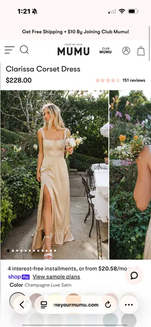 Show Me Your Mumu Clarissa Corset Dress thumbnail 2