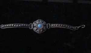 Silver and turquoise bracelet thumbnail 1