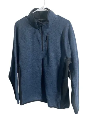 Beverly Hills Polo Club Mens Navy Half-Zip‎ Pullover Sweatshirt Size M thumbnail 1
