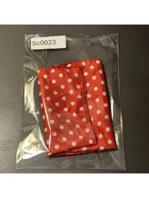 Vintage Retro Polka Dot Red and White Square Scarf thumbnail 6