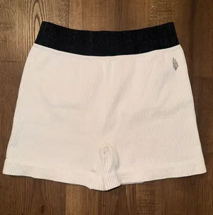 Free People Movement Happiness Runs Prajna‎ Shorts White Black Medium/Large thumbnail 1
