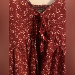 Shein Floral Red Dress thumbnail 4