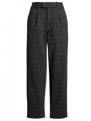 Wit & Wisdom 'Ab'Solution Skyrise Extended Stretch Pants Charcoal Plaid NWT Sz 2 thumbnail 4