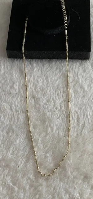Gold tone 24” Chains with tiny balls thumbnail 1