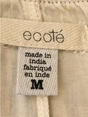 Ecote Anthropologie Embroidered Open Back Swing Dress Medium Boho Cotton thumbnail 5