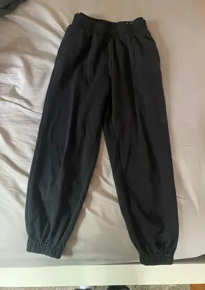 Spandex Waistband Sweatpants Black thumbnail 3