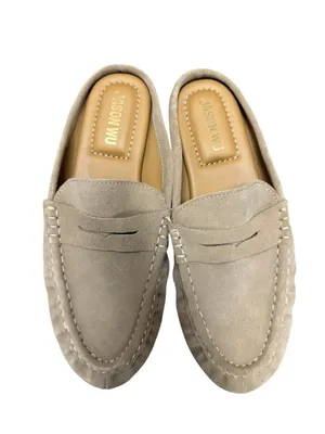 Jason Wu Meeky Suede Leather Backless Slip On Mules Slides Womens Shoes Tan 8 thumbnail 2