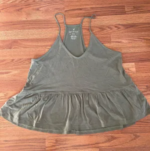 American Eagle Army Green Tank Top thumbnail 1