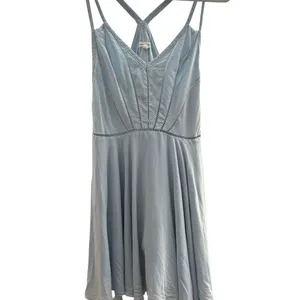Silence + Noise Light Blue Strappy Fit‎ & Flare Mini Dress Sz 6 thumbnail 11