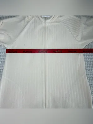 STAN HERMAN Half Zip Light Terrycloth Robe Getting Ready Housecoat Pockets Large thumbnail 6