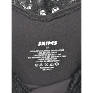 NWT Skims Fits Everybody Lace-Trimmed Stretch Maxi Dress Onyx XS ( Sold out) thumbnail 8