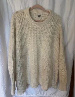 Aerie off-white knitted sweater size XL thumbnail 1