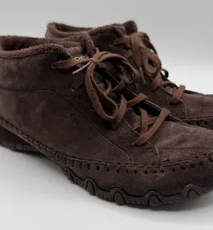 Skechers Bikers Totem Pole Fur Lined Chukka Boots Brown Women’s 7.5 thumbnail 1