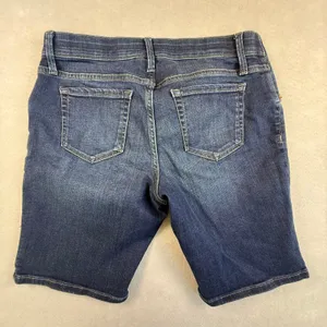 Isabel Maternity Ingrid & Isabel Dark Wash Bermuda Denim Shorts Size 4/27 thumbnail 2